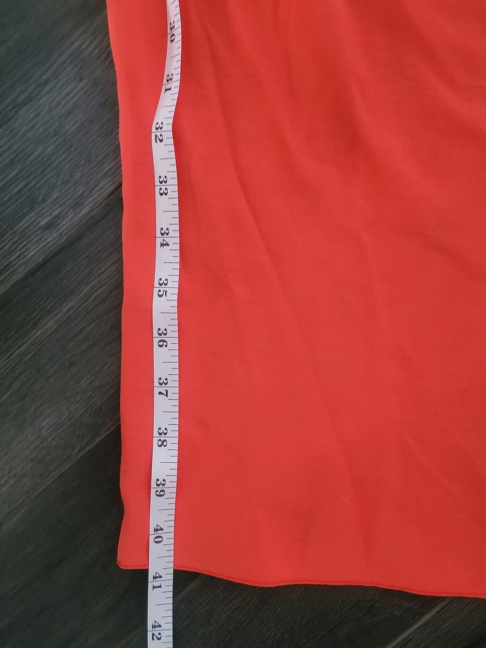 NEW LOOK Wide Leg Palazzo Pants Size US 12 Coral/Orange High Rise Flowy - Picture 14 of 14